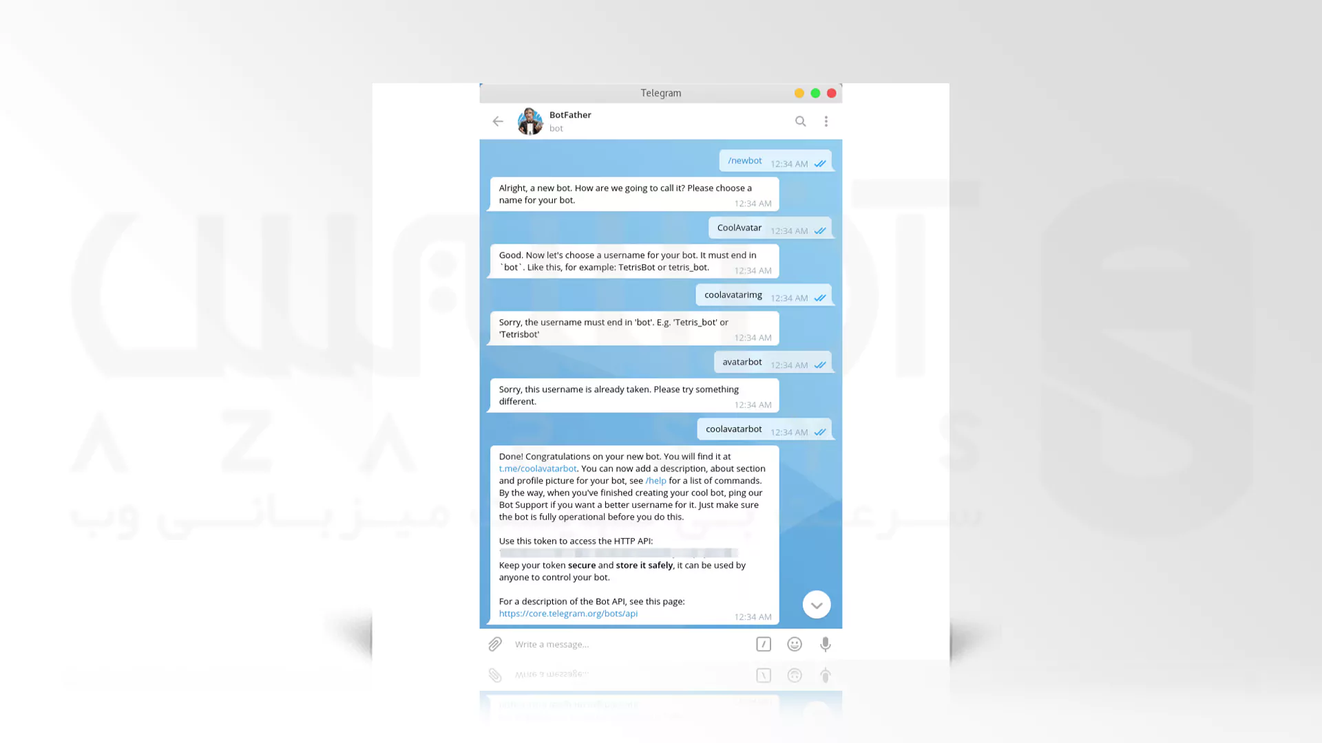 ساده ترین مراحل ساخت ربات تلگرام