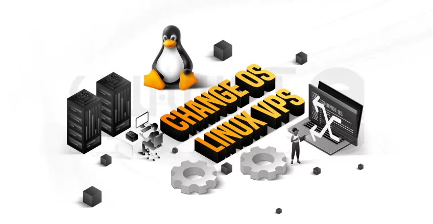 How to change operating system in Linux virtual server
