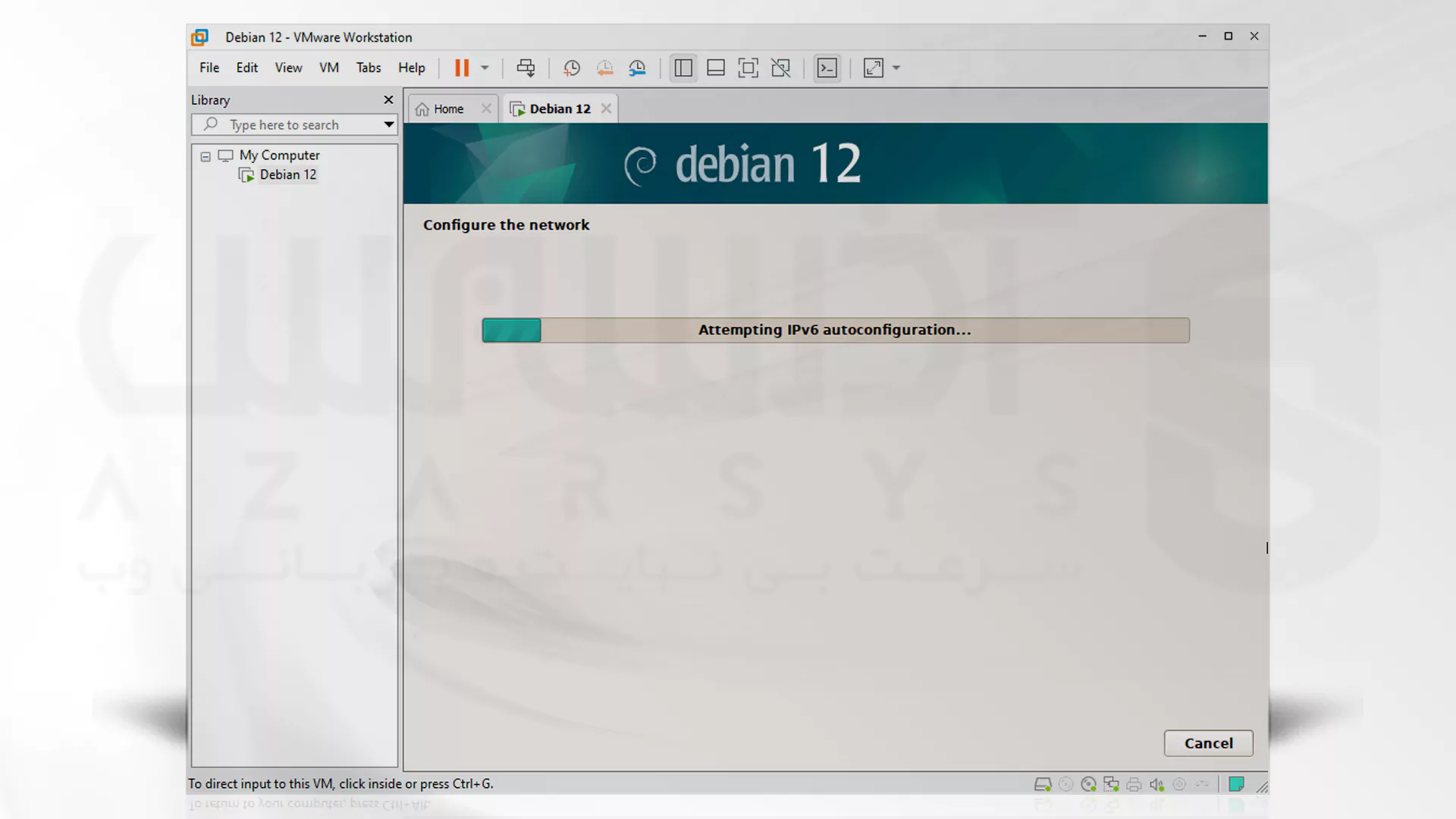 مراحل تصویری نصب Debian روی VMware