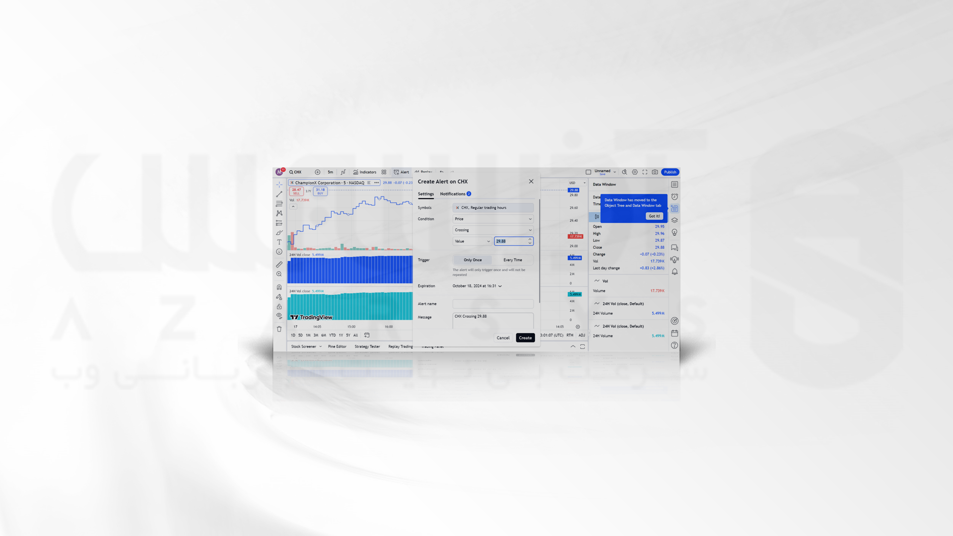 مراحل استفاده از tradingview برای ترید