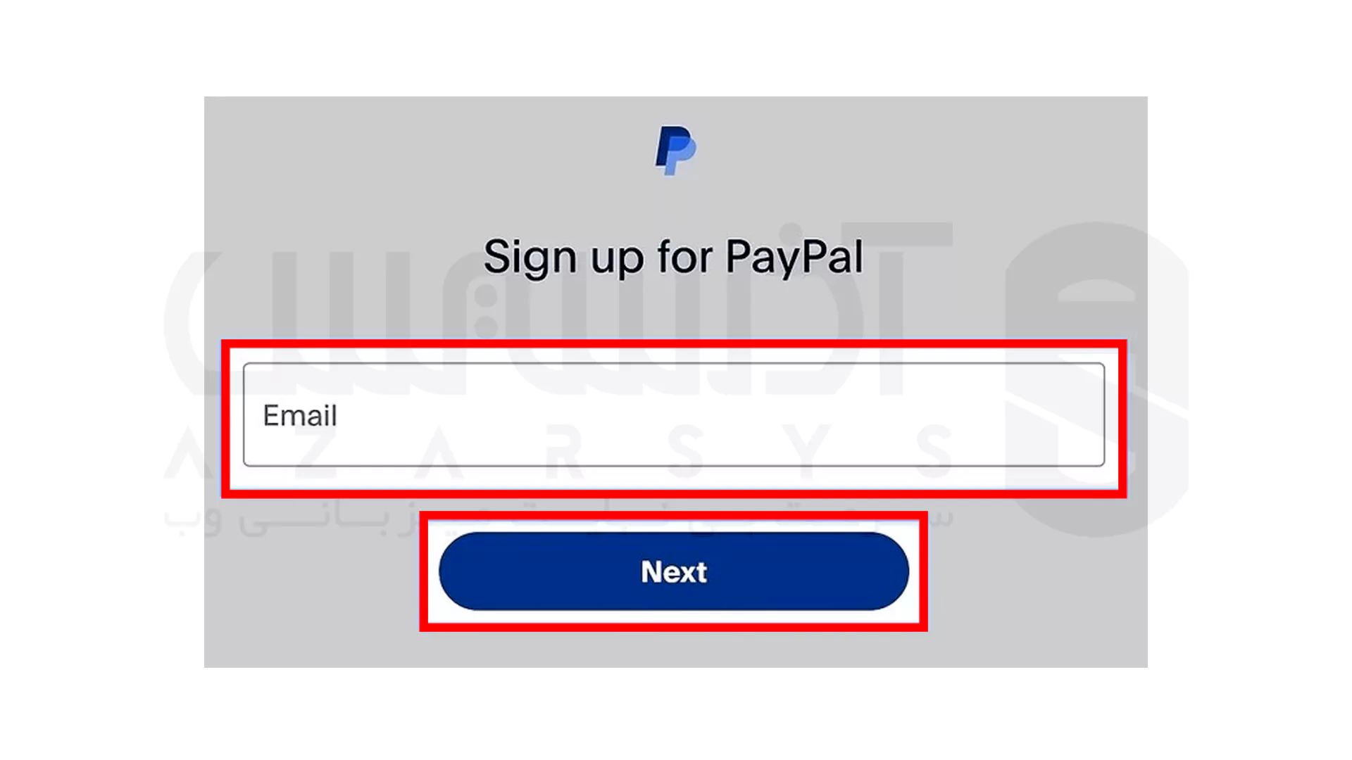 نحوه افتتاح حساب پی پال - مرحله چهارم