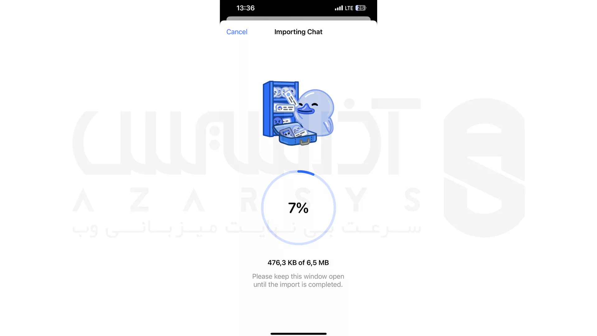 انتقال چت از واتساپ به تلگرام در آیفون - 6