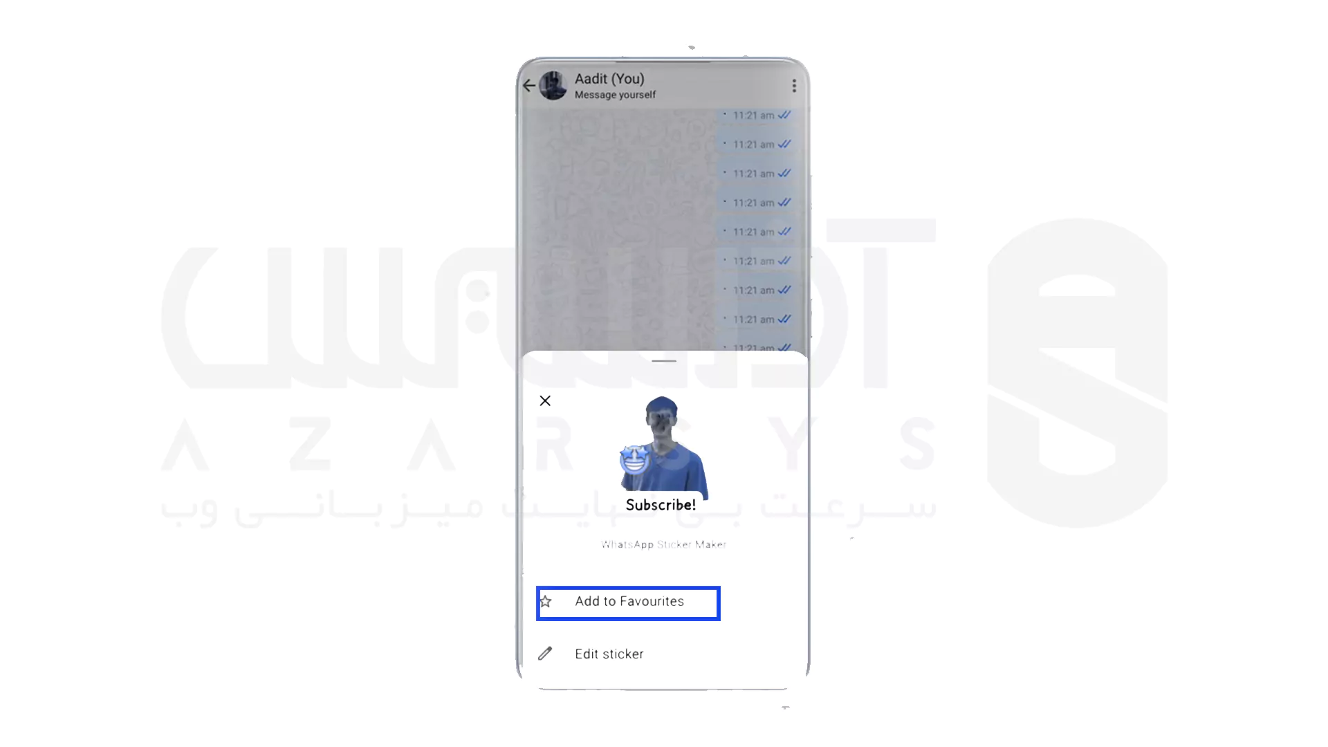 ساخت استیکر واتساپ با عکس شخصی - 13