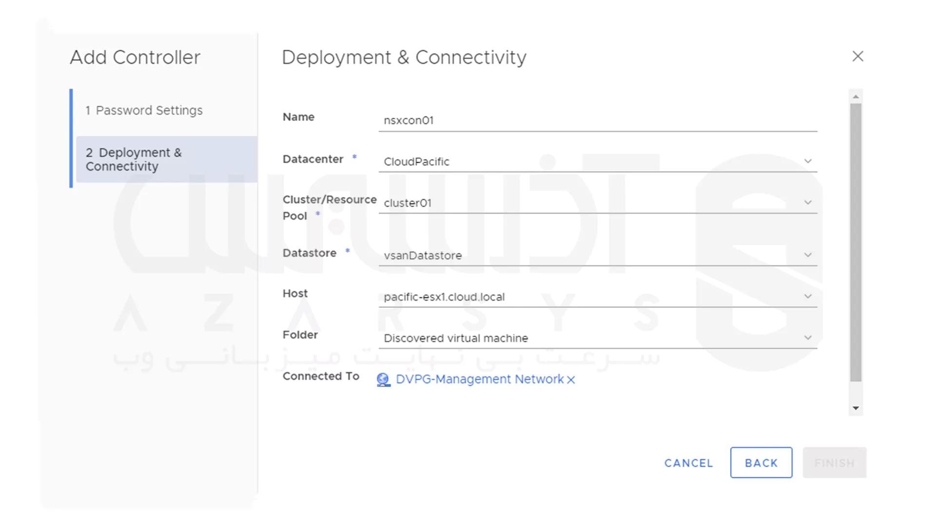 استقرار NSX Controller Cluster