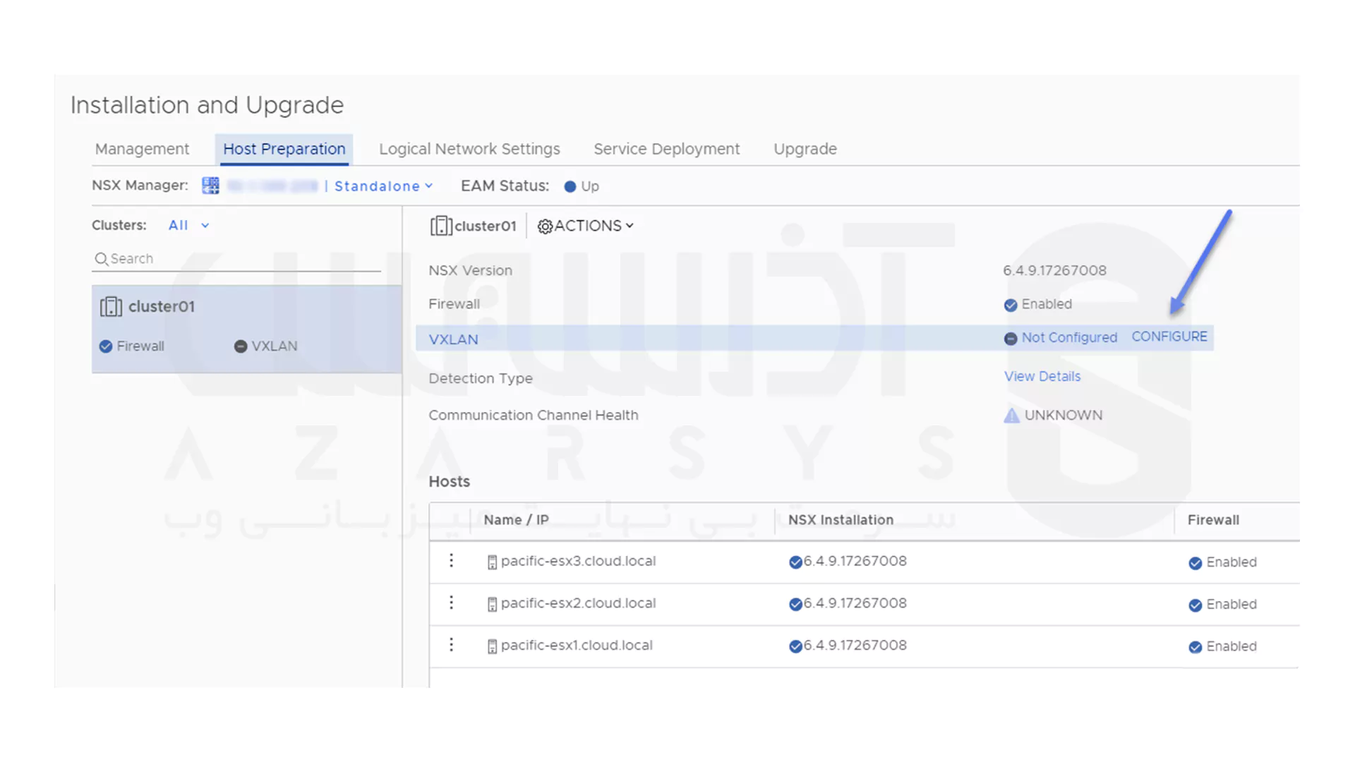 پیکربندی VMware VXLAN