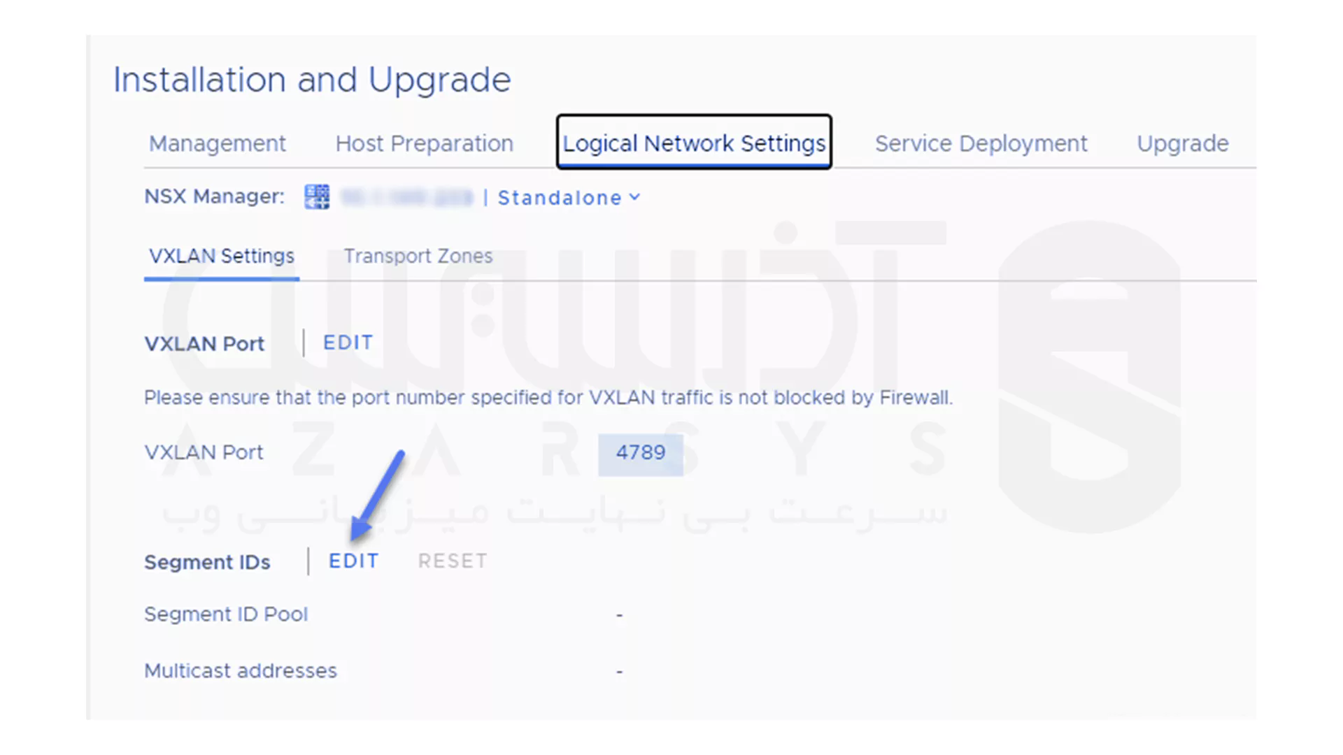 پیکربندی VMware VXLAN