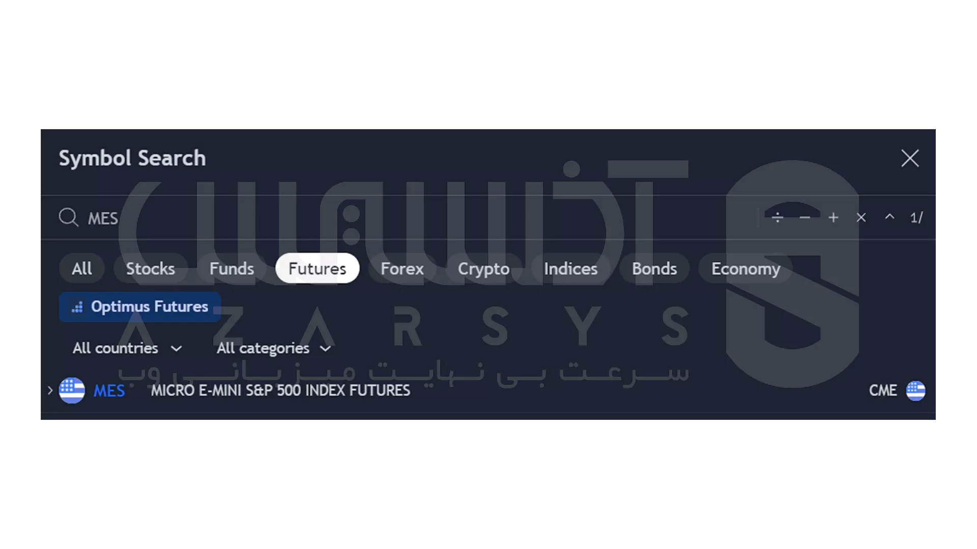 جستجوی نمادها در TradingView-1
