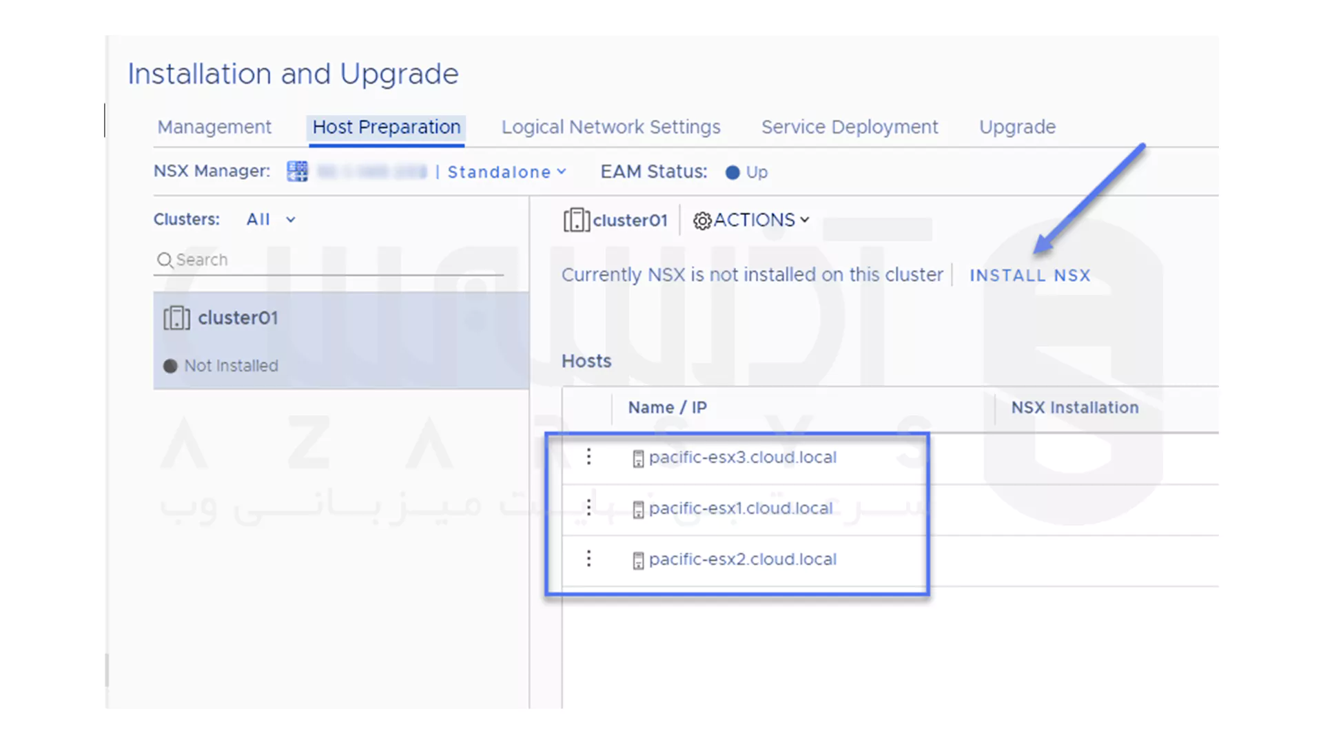 آماده سازی هاست های ESXi برای VMware VXLAN