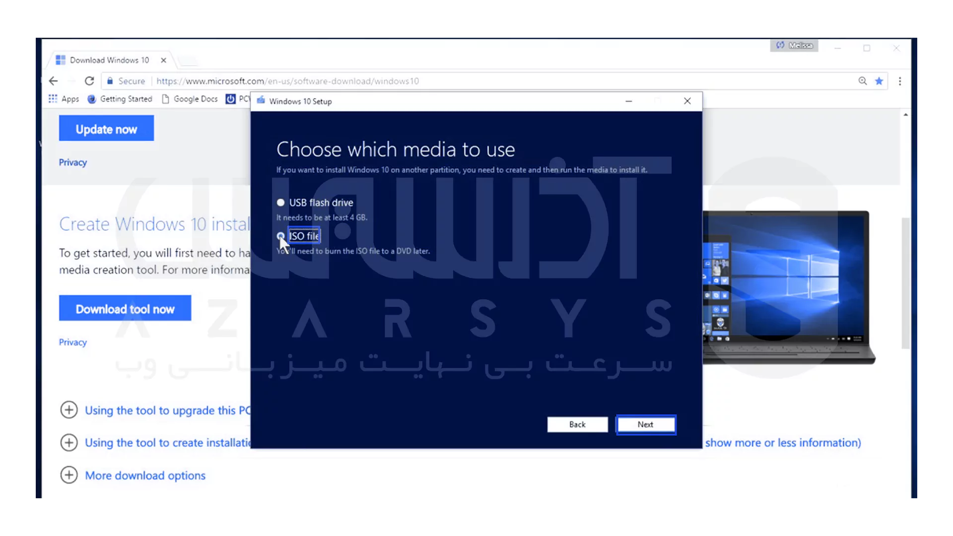 نصب ویندوز سرور را با استفاده از فایل ISO
