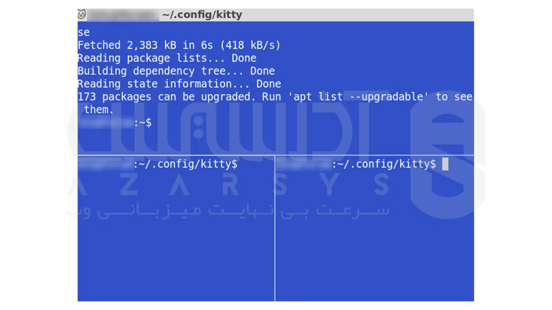 پیکربندی ترمینال Kitty در اوبونتو - استفاده از چندین تب یا SPlit screen