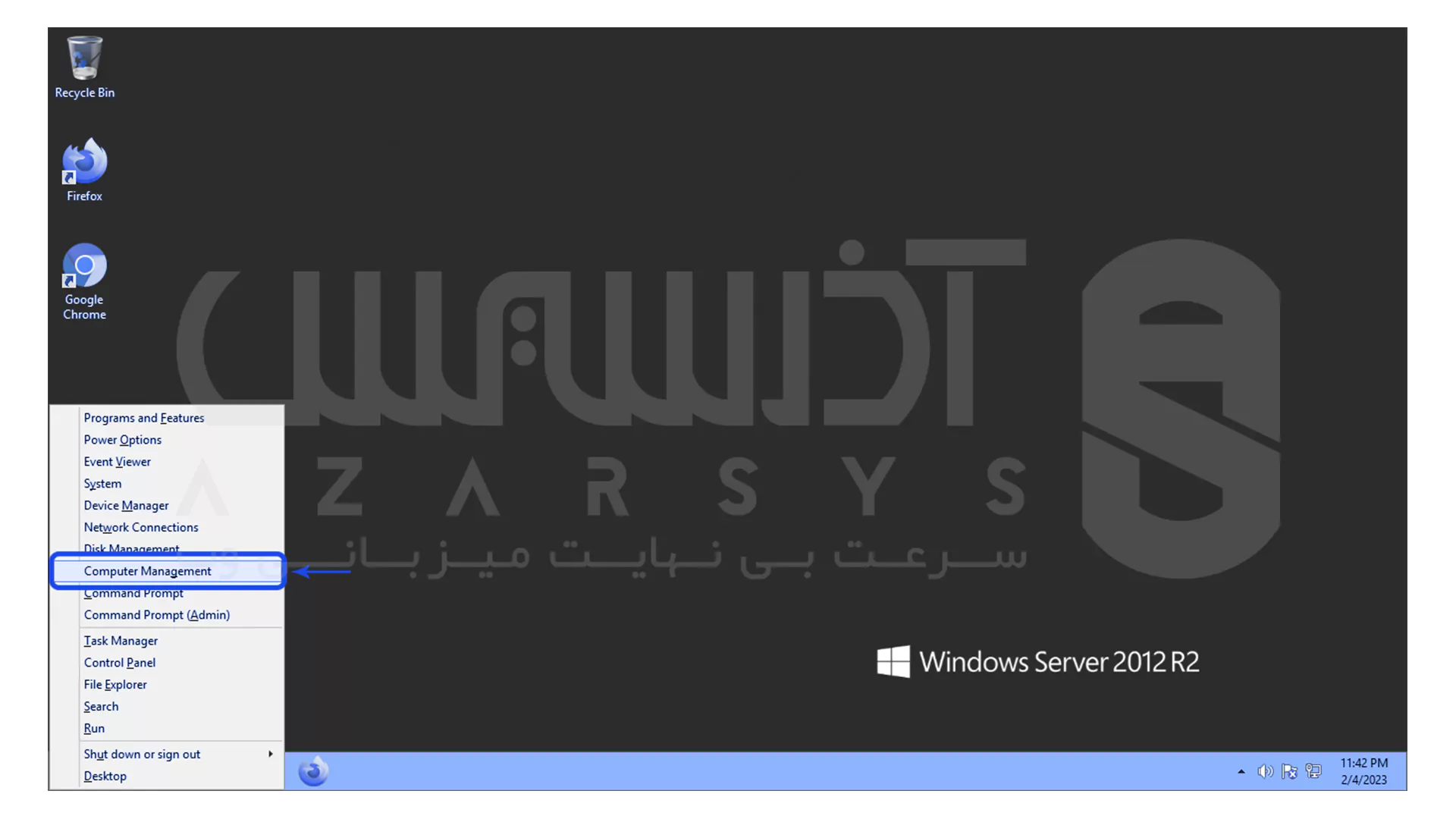 ساخت یوزر در سرور مجازی ویندوز - 1