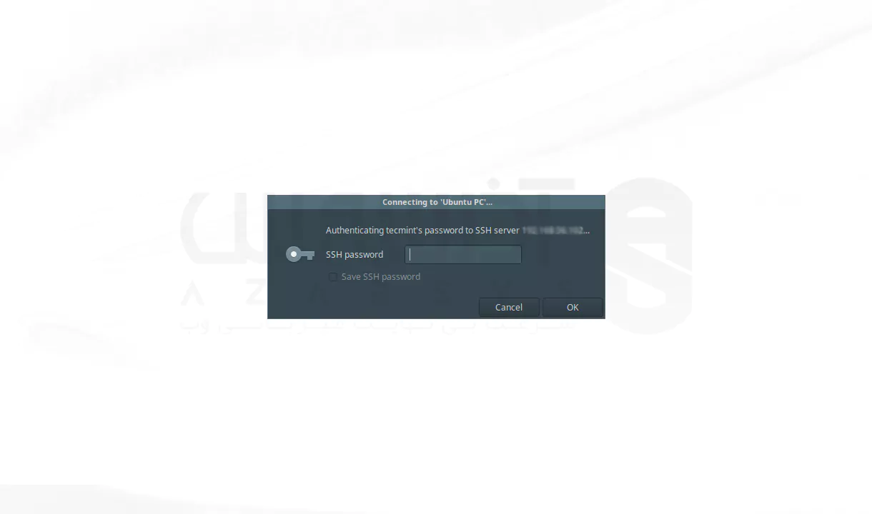 اتصال به پروتکل SFTP با ریموت دسکتاپ remmina