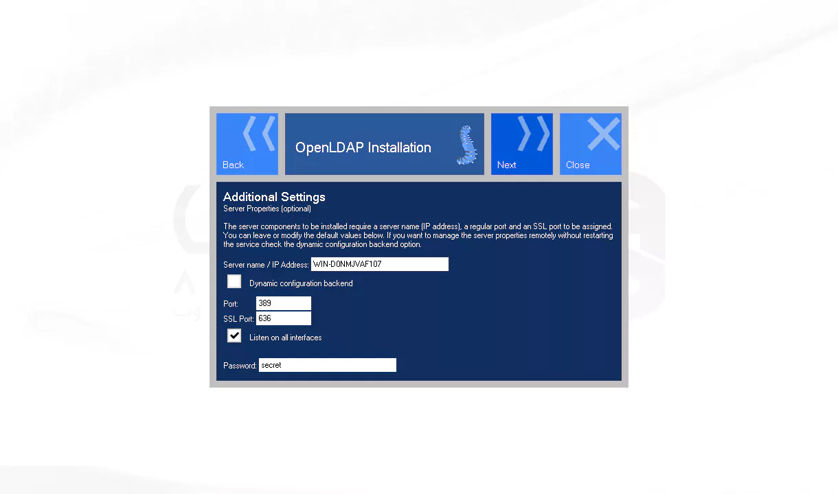 نصب OpenLDAP روی ویندوز