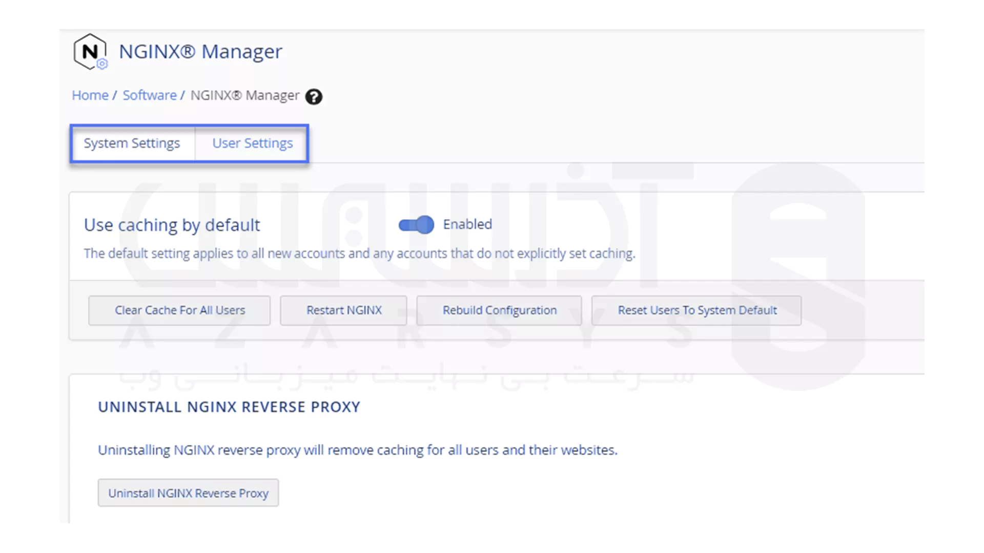 نصب Nginx در cPanel - نصب از طریق NGINX Manager در WHM - 5