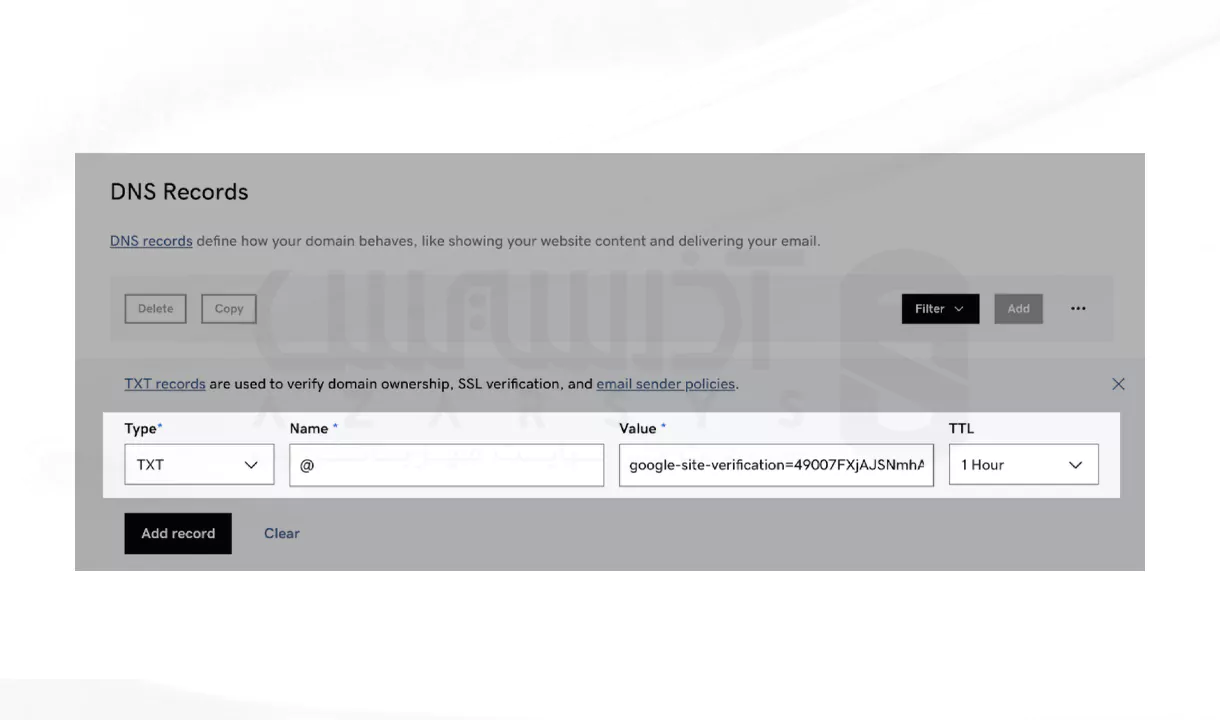 اضافه کردن Domain Property