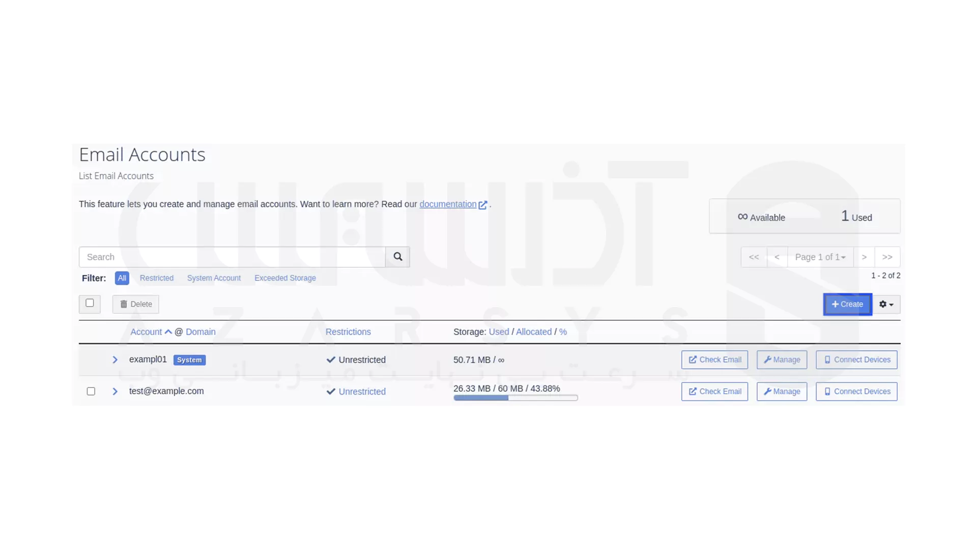 راه‌ اندازی ایمیل info در سی‌ پنل - ساخت ایمیل info