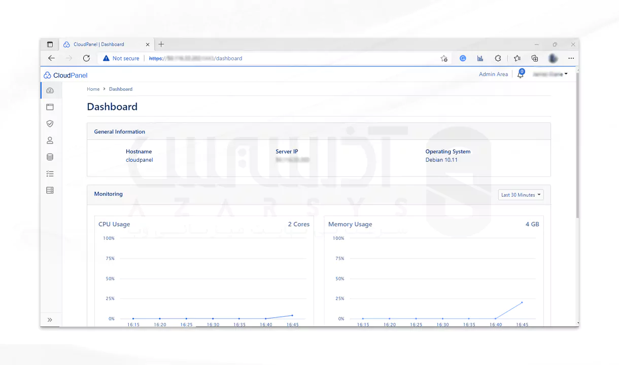 مراحل نصب CloudPanel بر روی دبیان 11/12