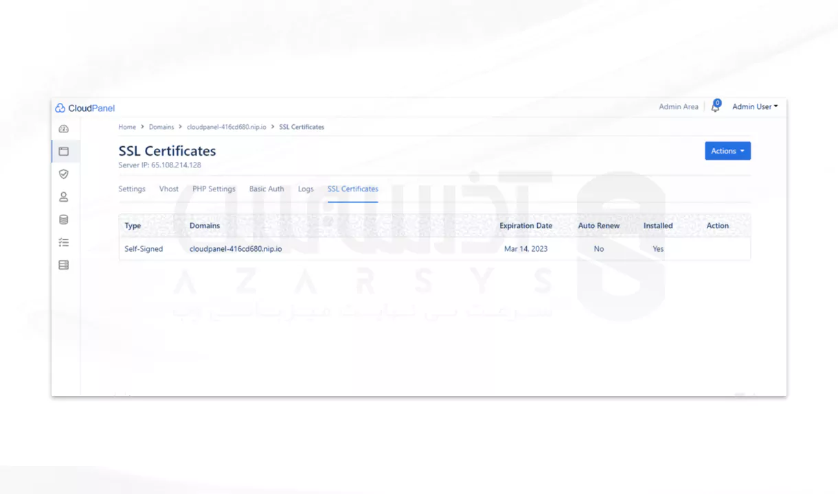 مراحل نصب CloudPanel بر روی دبیان 11/12