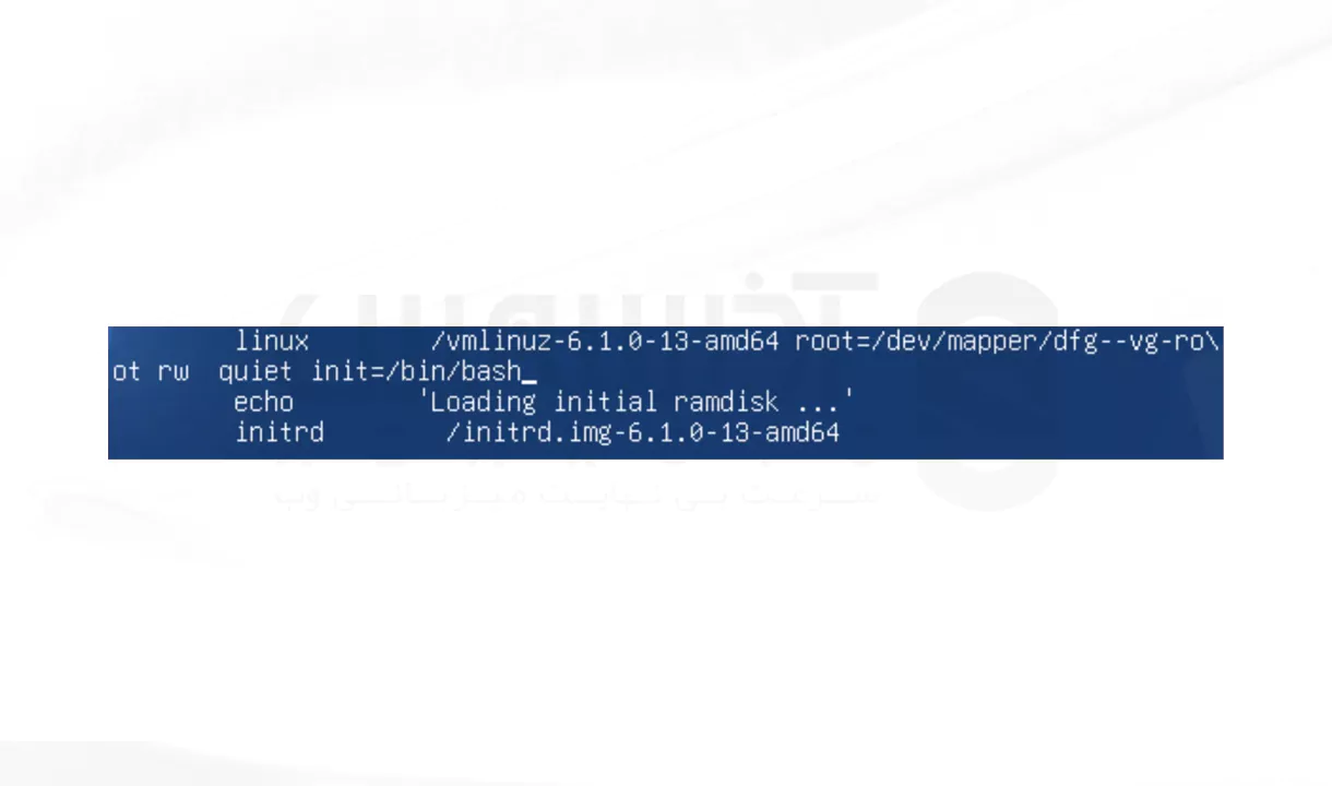 روش اول: ریست رمز عبور از طریق GRUB