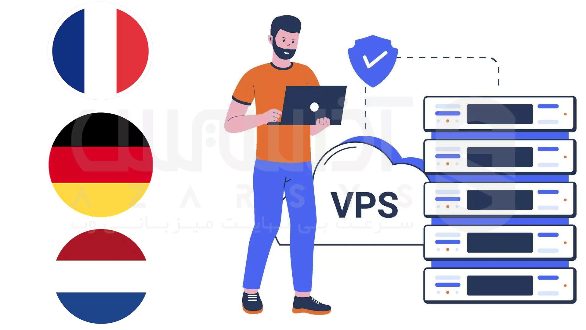 مقایسه VPS فرانسه با آلمان و هلند: راهنمای جامع