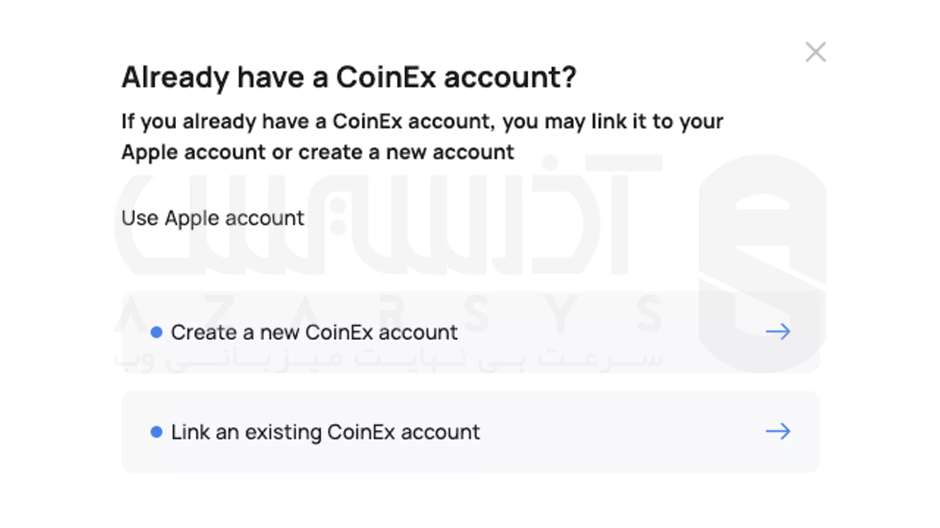 ثبت نام با Apple ID در CoinEx - 4