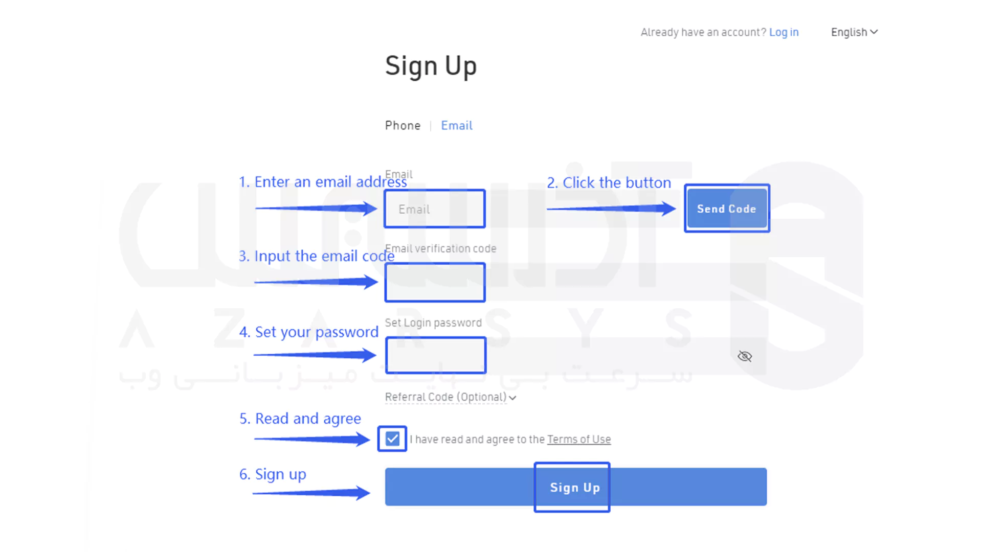 راهنمای کامل افتتاح حساب KuCoin برای کاربران ایرانی 5 افتتاح حساب در صرافی KuCoin - مرحله سوم