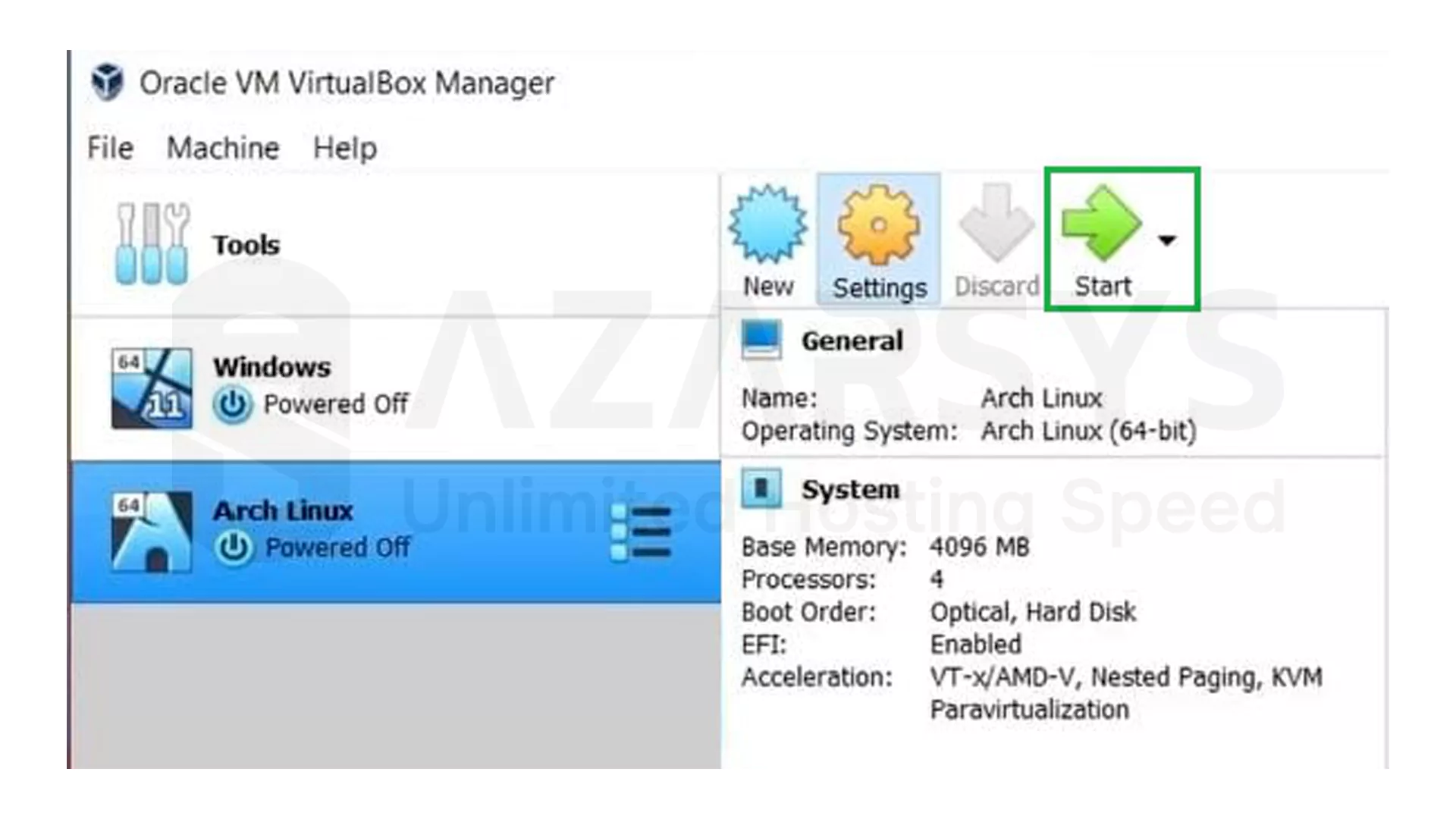 Installing Arch Linux on VirtualBox - 7