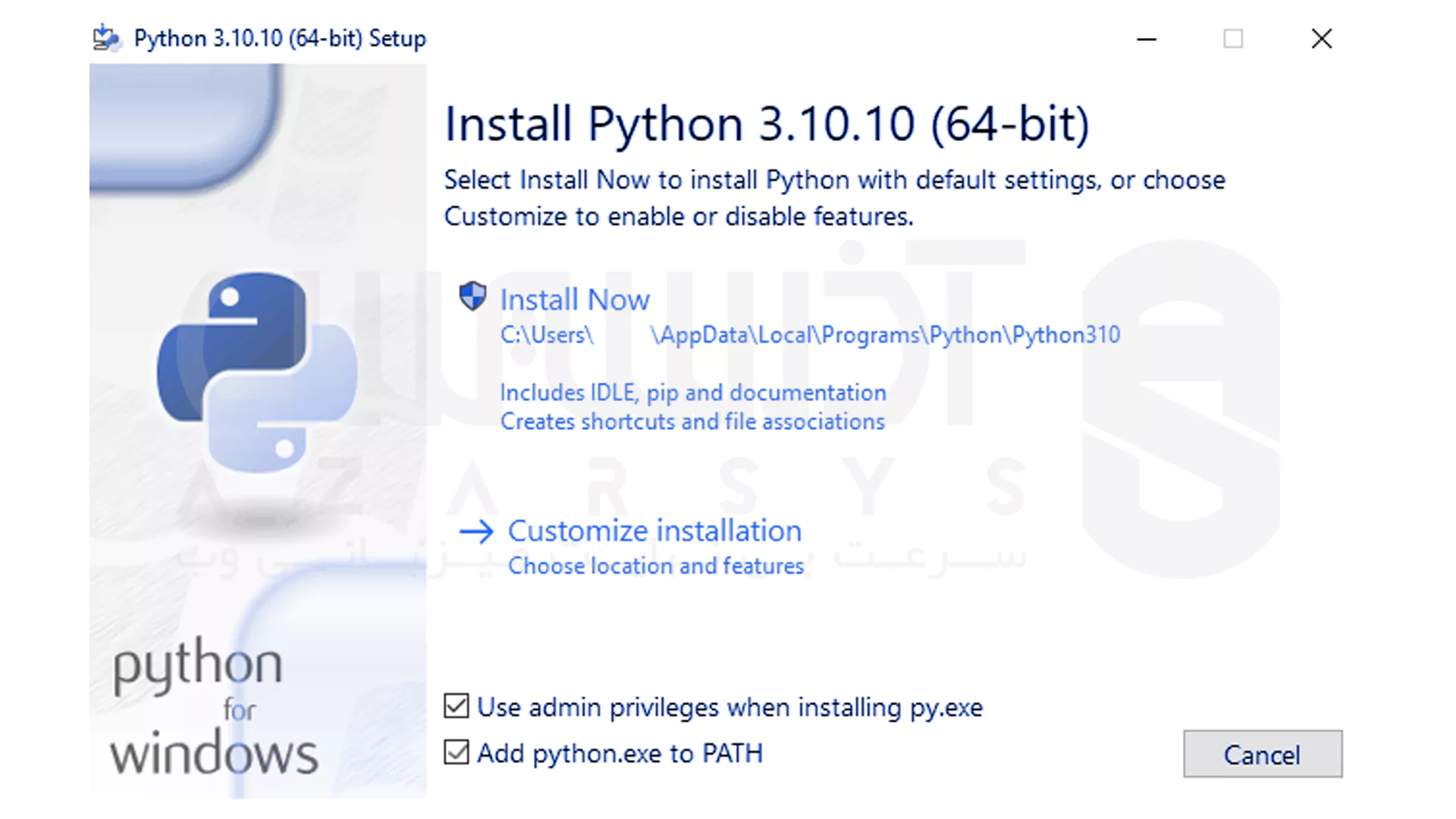 آموزش نصب Python در ویندوز 10 و 11 3 نحوه نصب Python در ویندوز 2