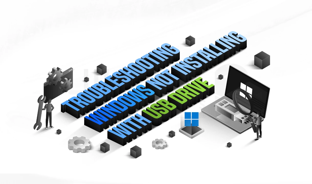 عیب یابی نصب نشدن ویندوز با فلش