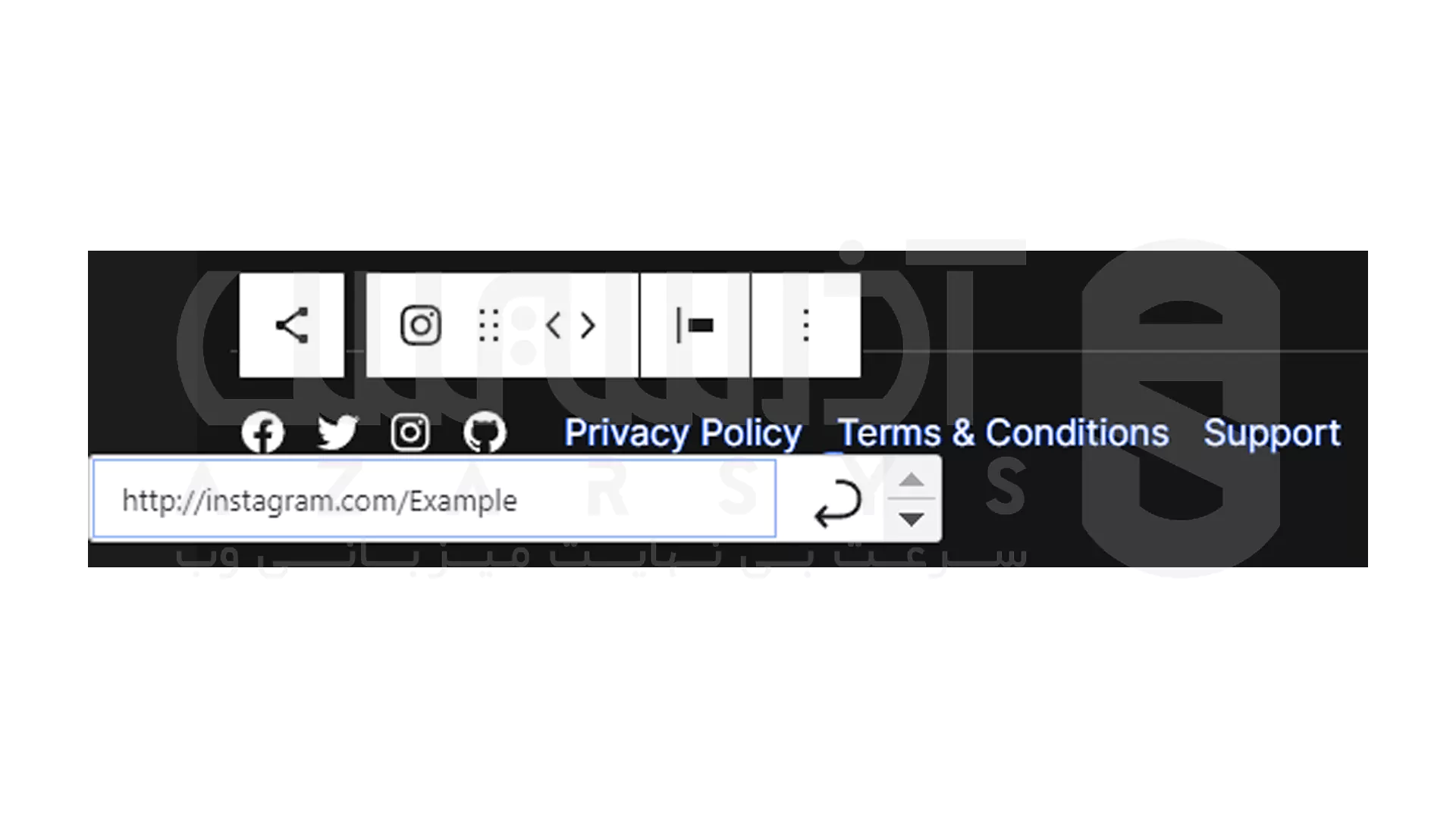 اضافه کردن آیکون شبکه‌ های اجتماعی با استفاده از ویرایشگر سایت (Site Editor) - 2