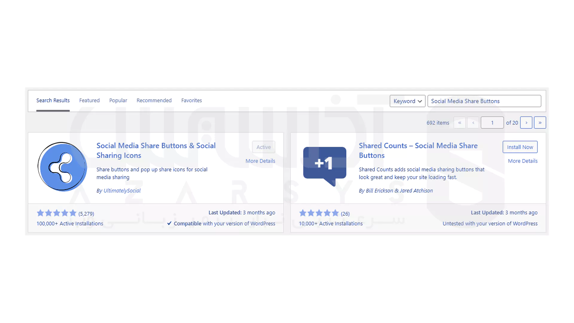 اضافه کردن آیکون شبکه‌ های اجتماعی با افزونه - 1