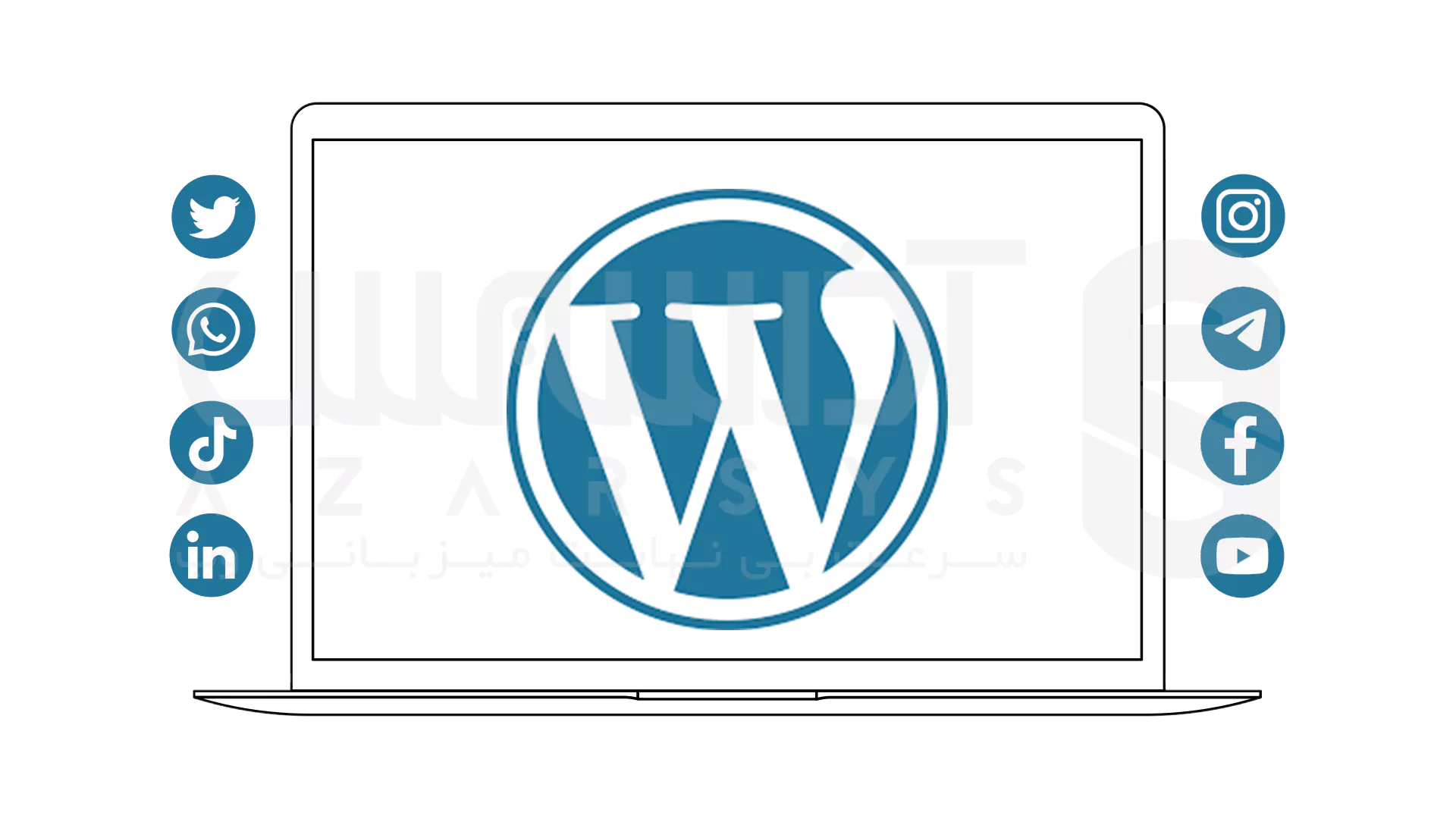 آموزش اضافه کردن آیکون شبکه‌ های اجتماعی به WordPress