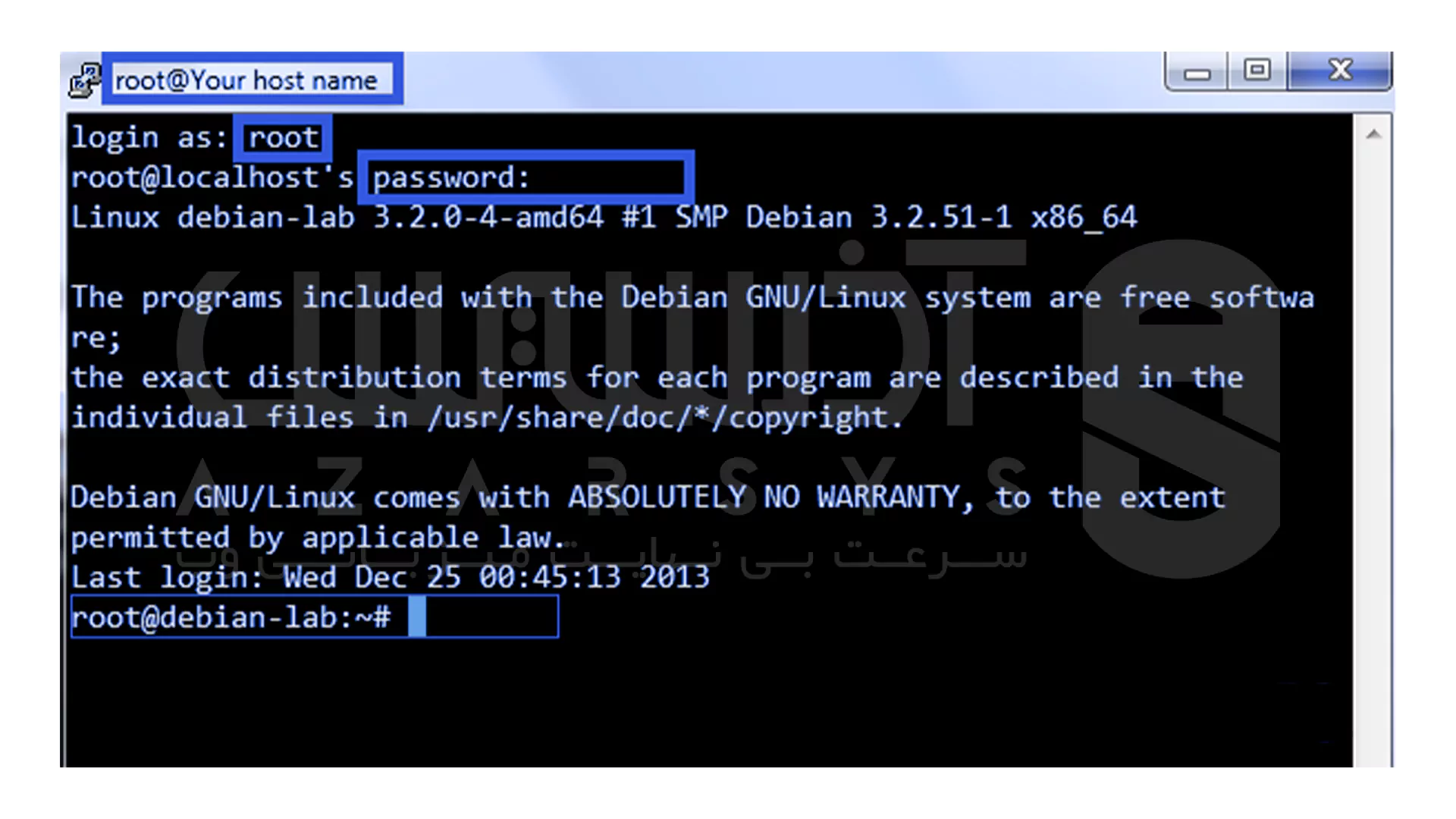 آموزش اتصال به سرور مجازی لینوکس با SSH و PuTTY 6 نحوه اتصال به سرور مجازی لینوکس - ورود به محیط ترمینال