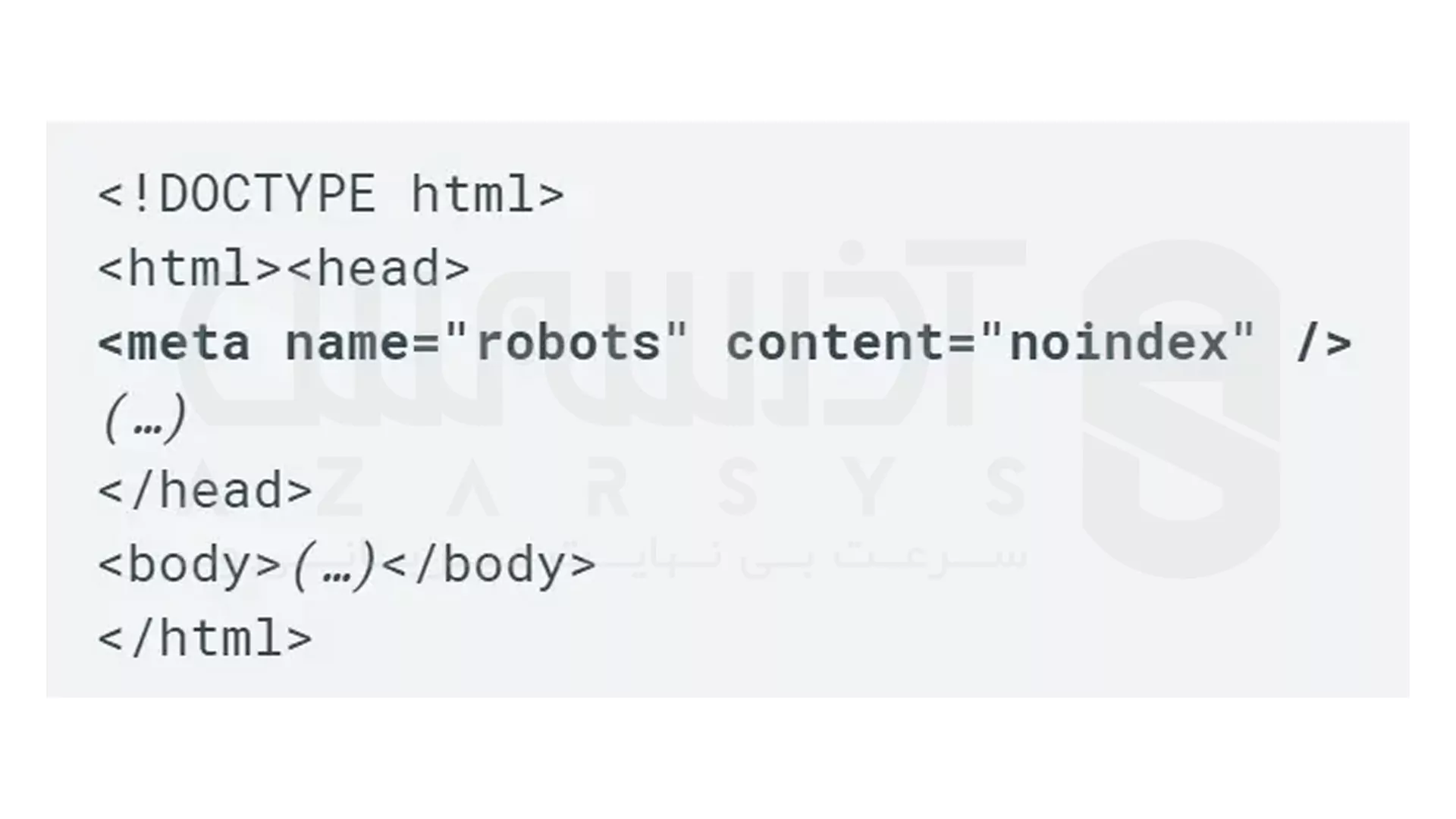 Index سایت  - حذف تگ‌ های Noindex اشتباه 1