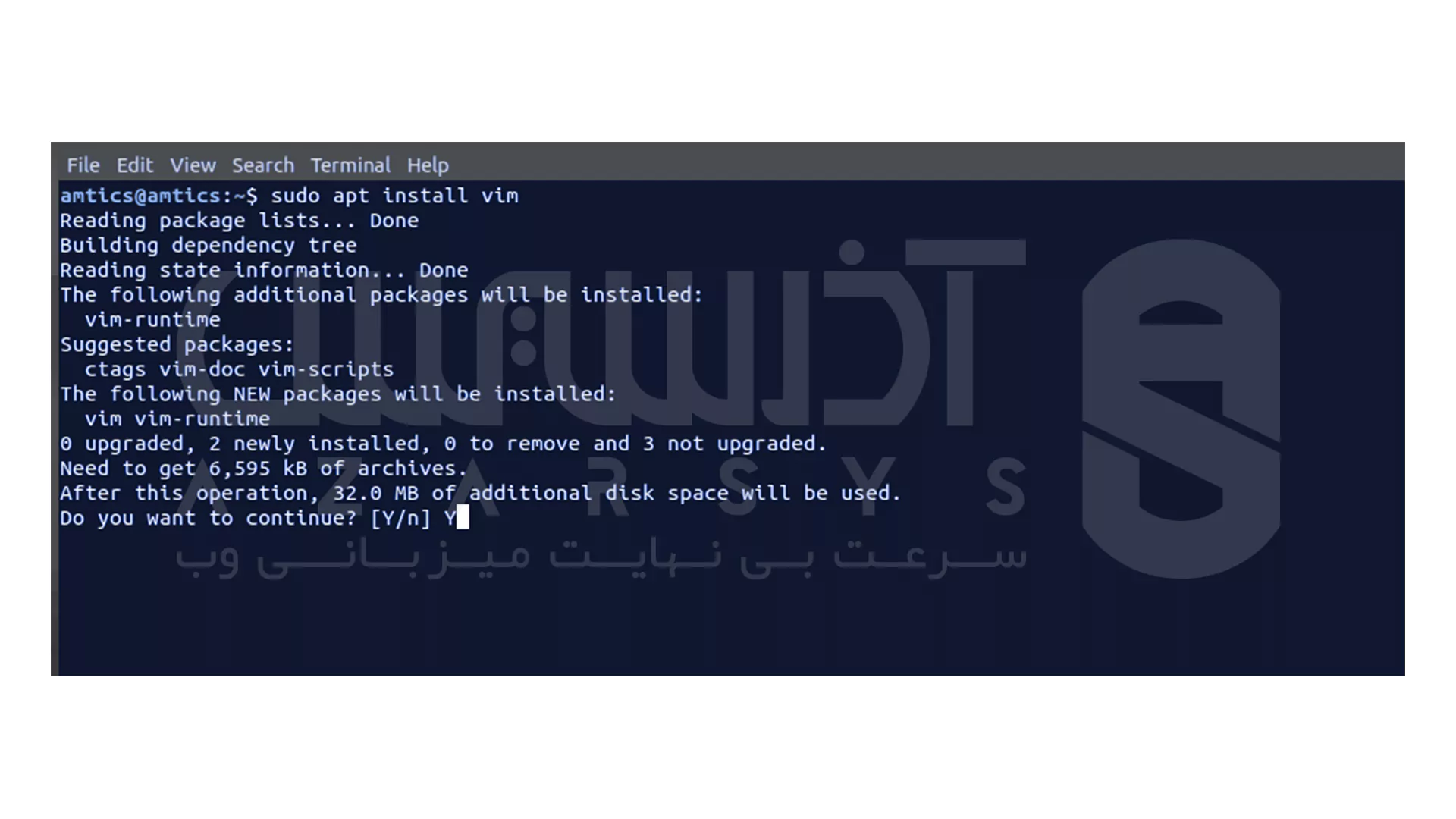 نصب Vim Editor در اوبونتو - 2