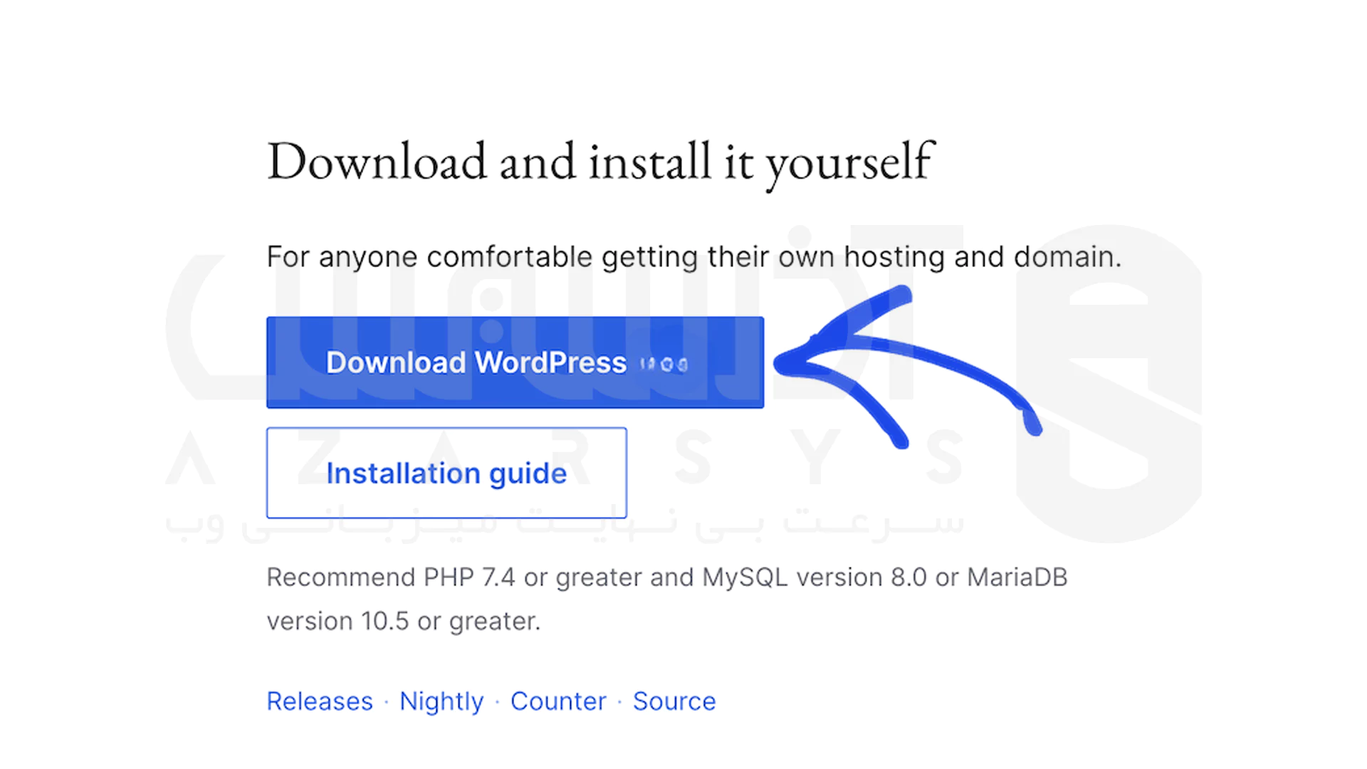 نصب وردپرس در Xampp server - دانلود وردپرس -1