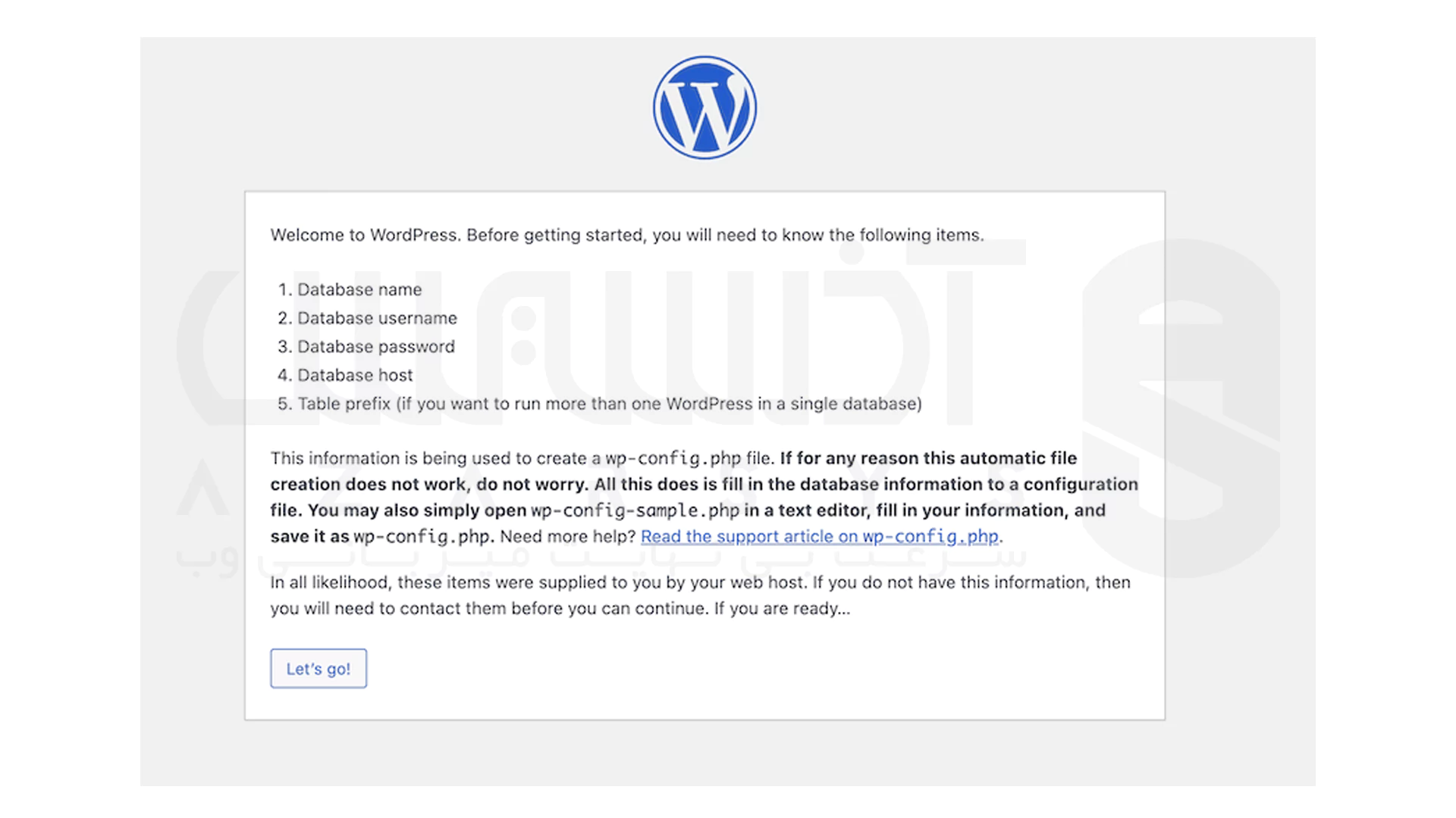نصب وردپرس در Xampp server - ساخت دیتابیس