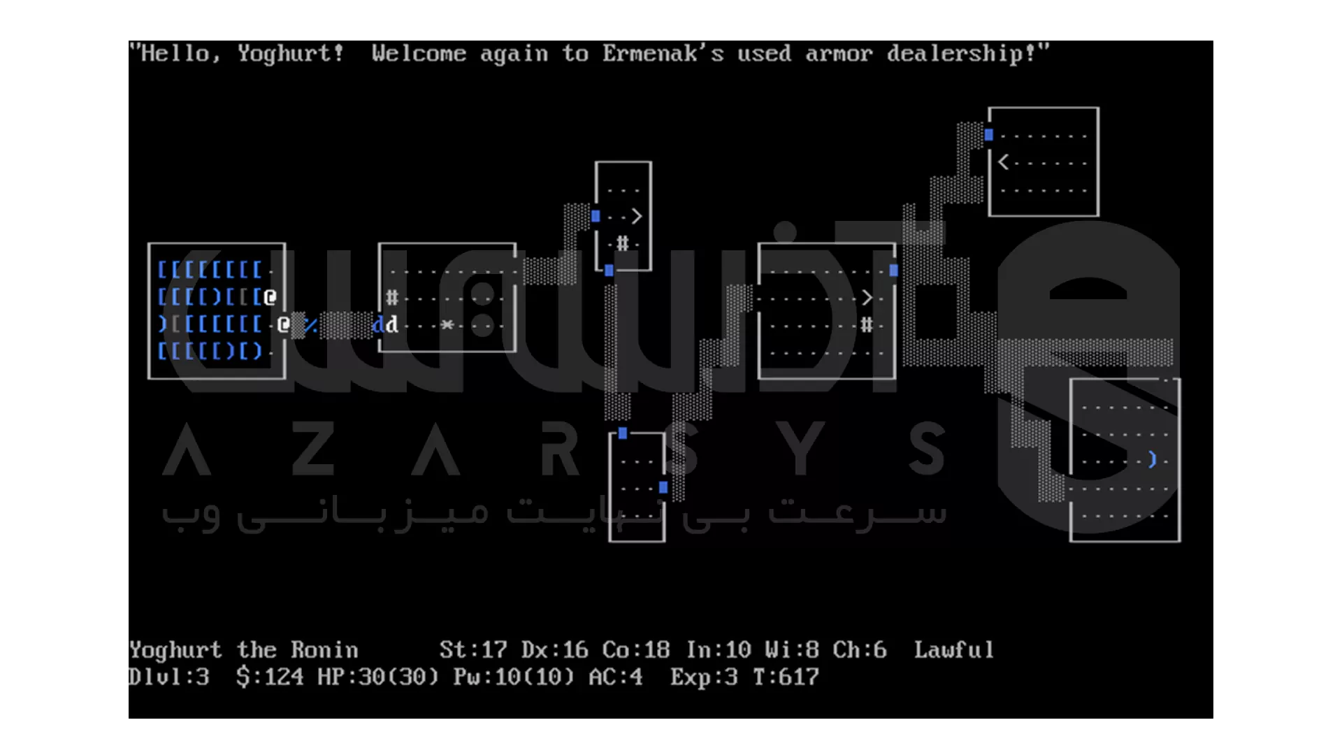 12 بازی مبتنی بر ترمینال برای لینوکس که باید امتحان کنی 10 بازی مبتنی بر ترمینال برای لینوکس - Nethack